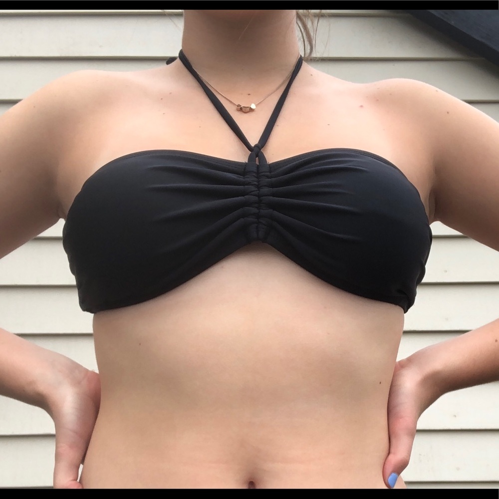 Black Bandeau Swim Top